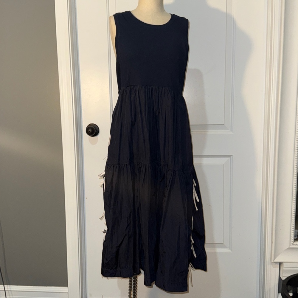 Daily Practice Bowline Midi Navy Sleeveless Dress Small Sold Out Anthropologie - Picture 4 of 13